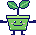 Pixel-art sprout buddy