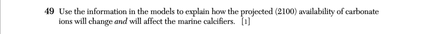 August 2025 Earth and Space Sciences Regents question 49, Atmospheric Carbon Dioxide cluster