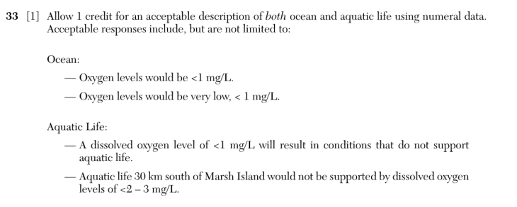 Answer to Question 1