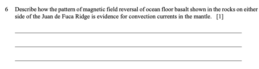 Modeling of Earth's Interior Sample Cluster, question 6