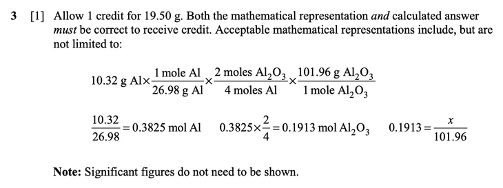 Answer to Question 3