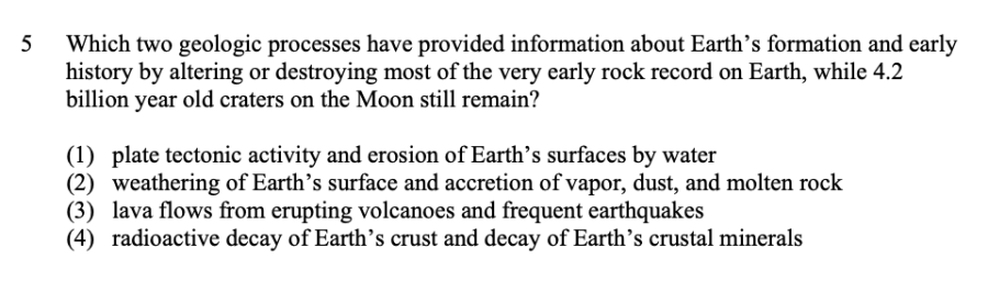 Theia and the Moon Sample Cluster, question 5