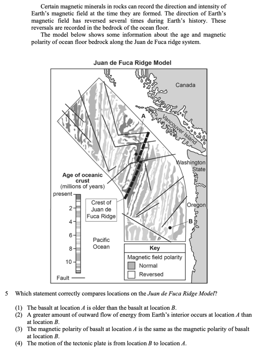 Modeling of Earth's Interior Sample Cluster, question 5