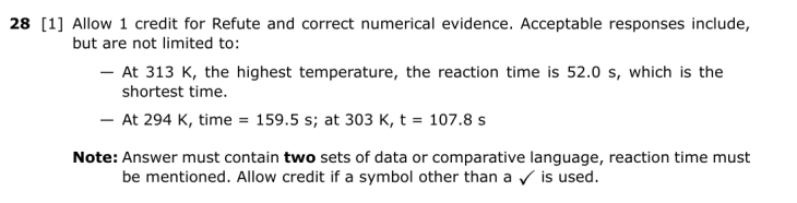 Answer to Question 1