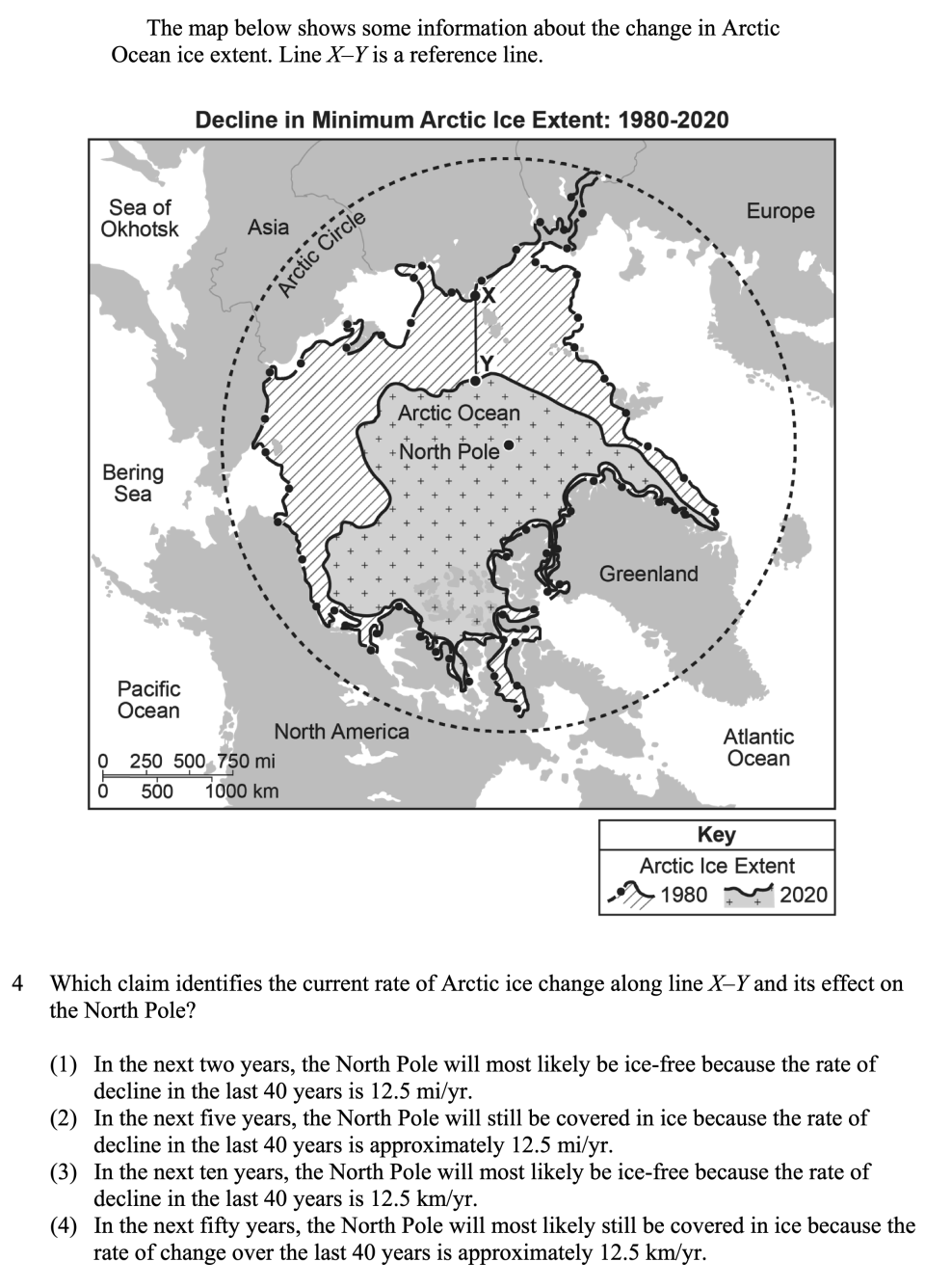 Earth's Climate Sample Cluster, question 4