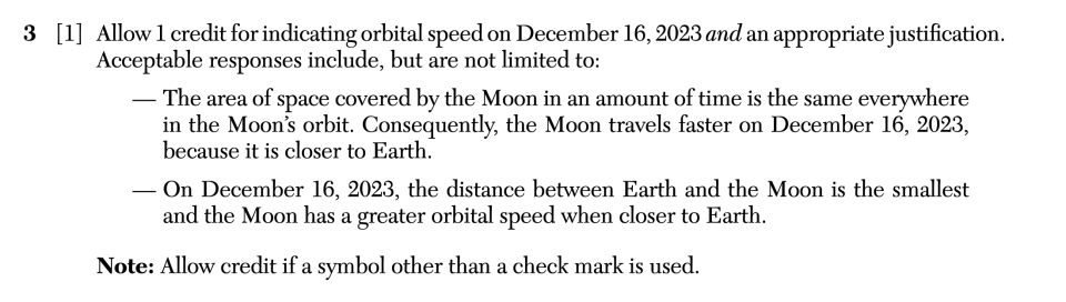 Answer key: August 2026 Earth and Space Sciences Regents question 3, Cyclic Patterns cluster