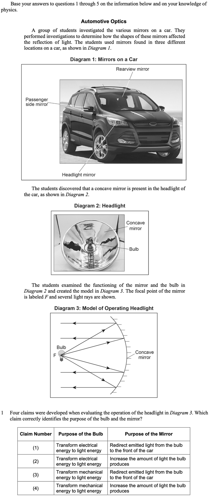 Question 1