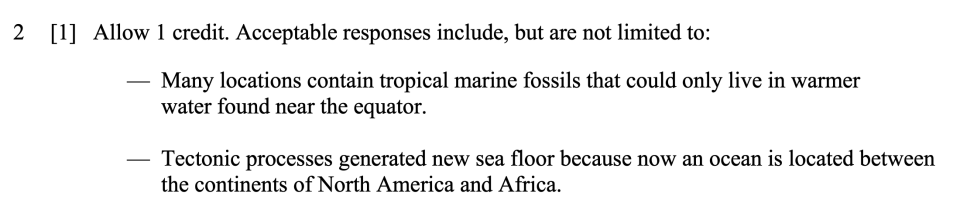 Answer key: Fossil Parks in New York State Sample Cluster, question 2