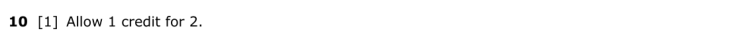 Answer to Question 1