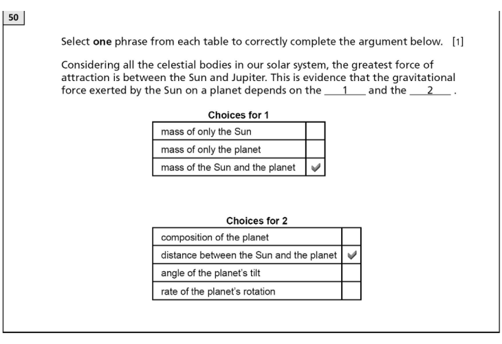 Answer to Question 2