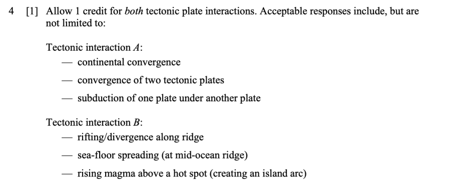 Answer key: Modeling of Earth's Interior Sample Cluster, question 4