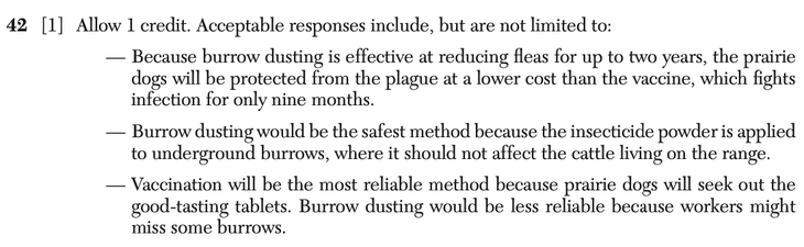 Answer to Question 5