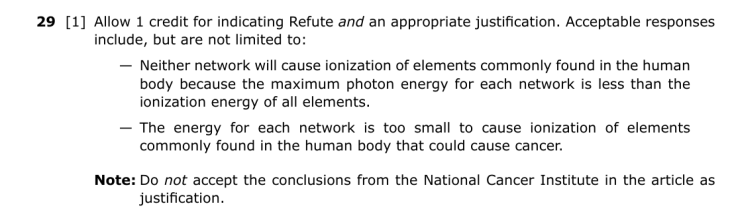 Answer to Question 5